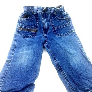 Toddler Jeans Pants Size 18m Boys Zipper Children Kids Pockets Elastic Waist